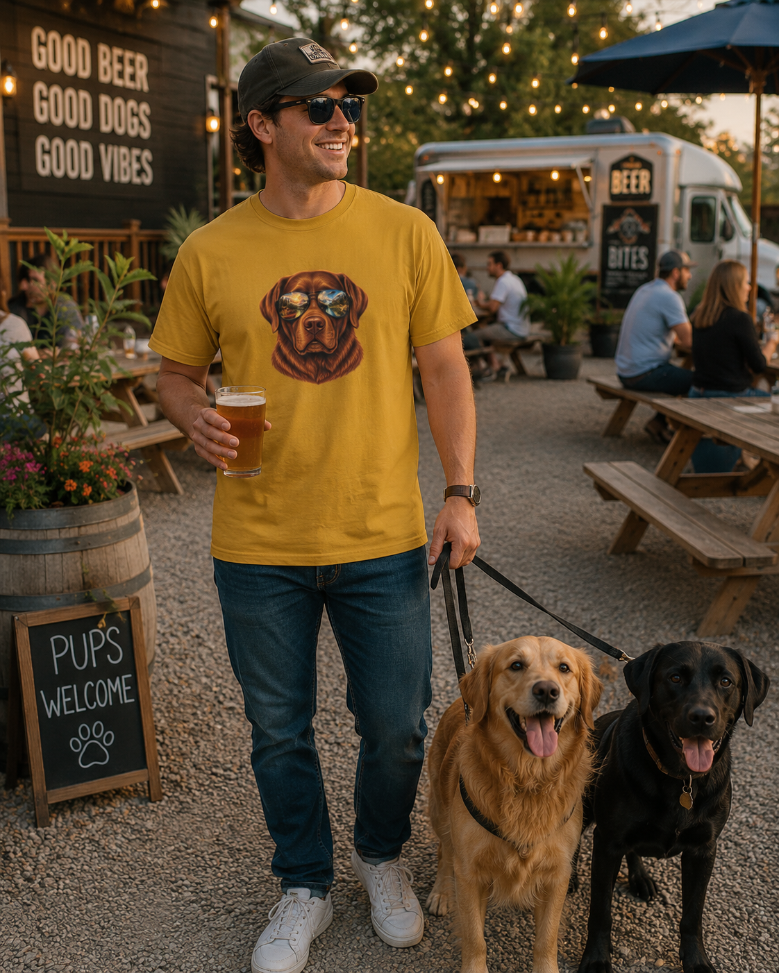 Chocolate Labrador Retriever Shirt, Dog with Sunglasses Tee, Lab Lover Gift, Adventure Dog Shirt, Hiking Tee, Comfort Colors