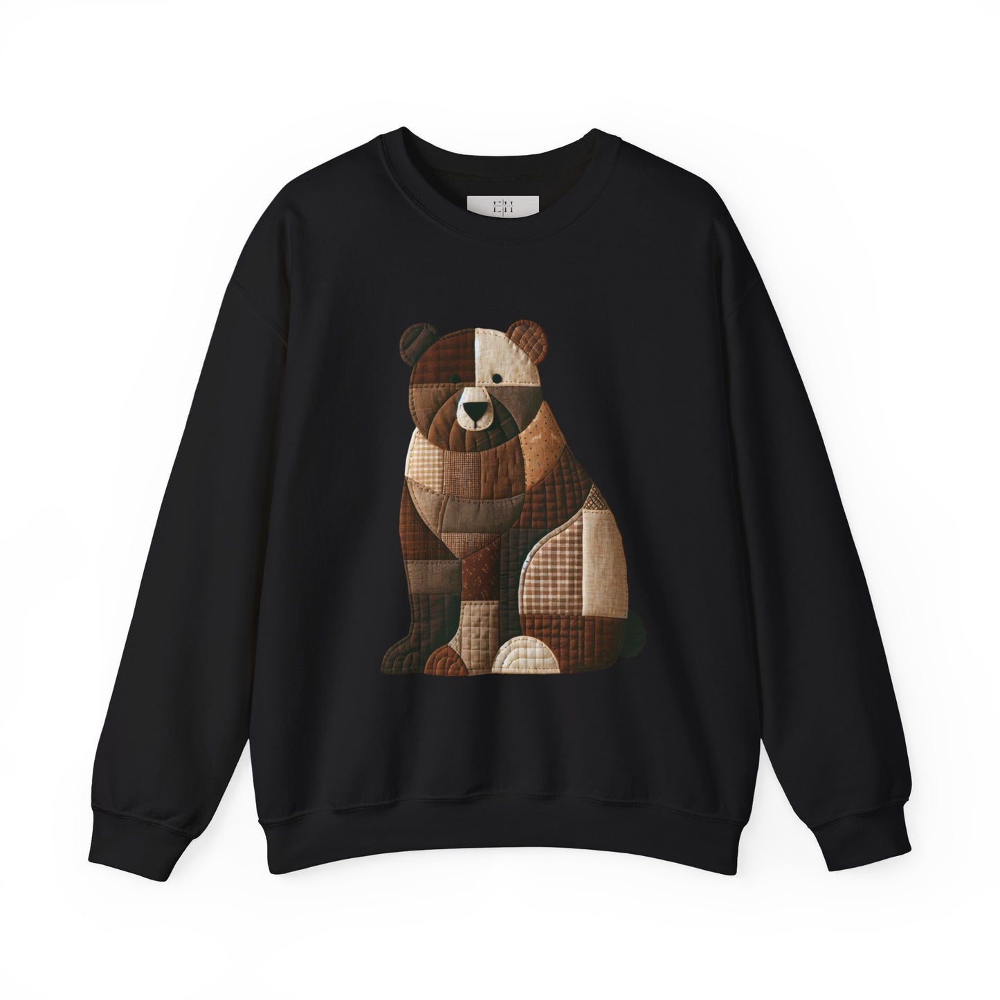 Patchwork Bear Sweatshirt | Cozy Farm Animal Crewneck – Ember Heights