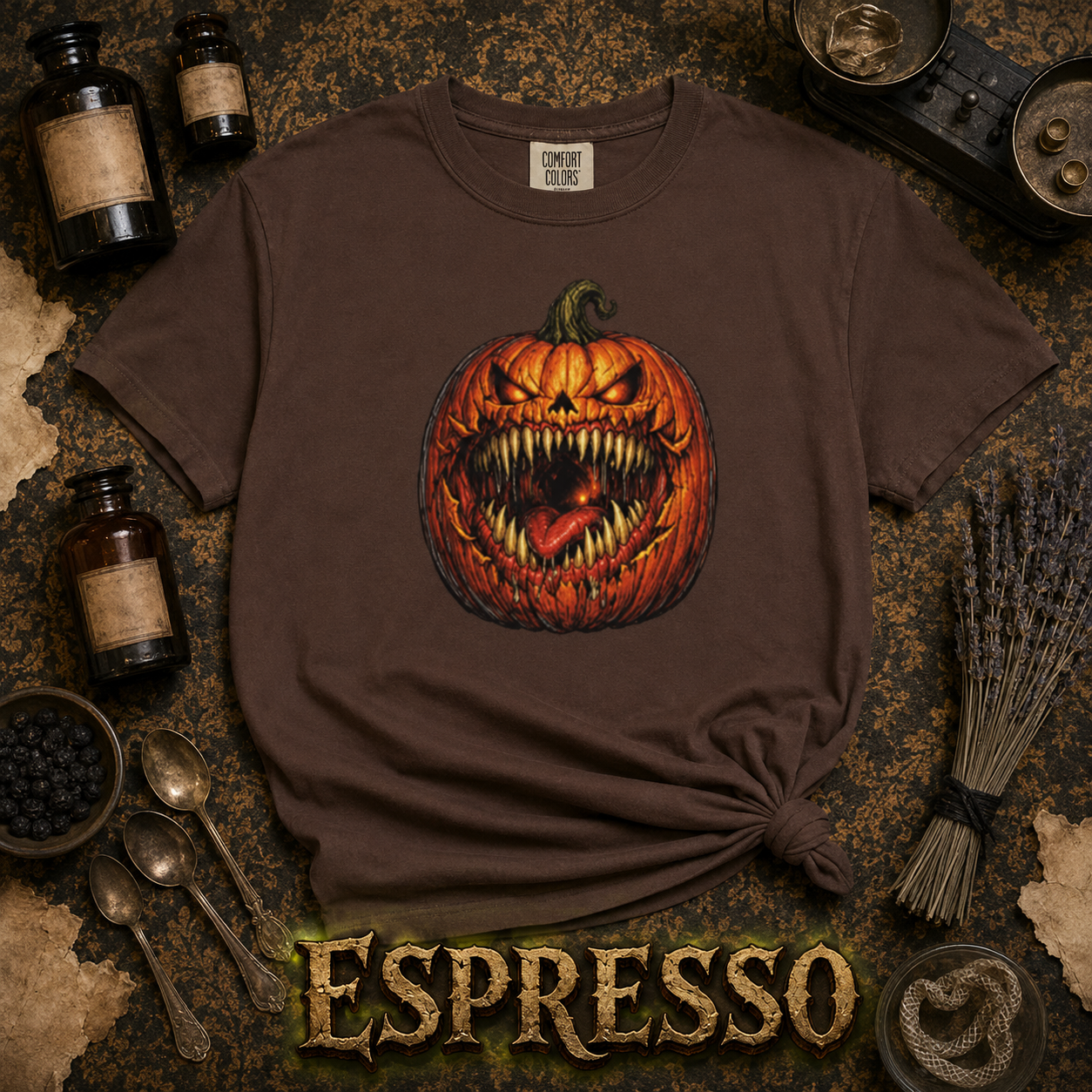 Scary Pumpkin Shirt, Evil Jack O Lantern Graphic Tee, Halloween Horror T-Shirt, Creepy Fall Shirt, Spooky Season Gift