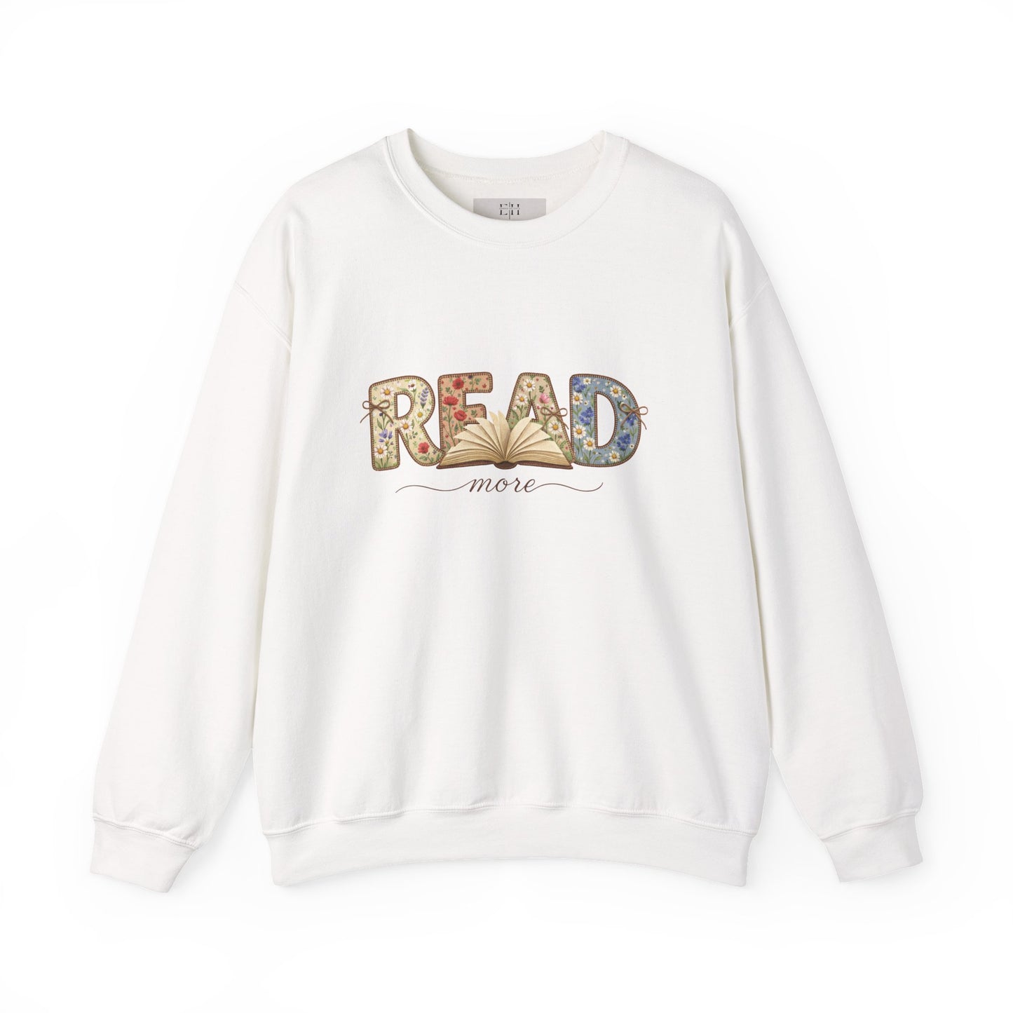 Read More Book Lover Sweatshirt – Cozy Bookish Graphic Crewneck for Readers, Bookworm Aesthetic Fall Pullover