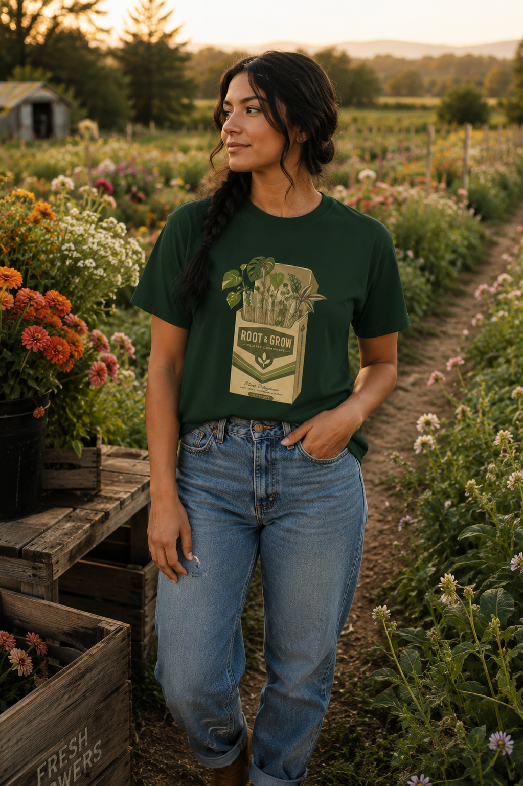 Root & Grow Plant Propagation T-Shirt | Houseplant Lover Tee