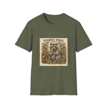 Slightly Feral Raccoon Graphic T-Shirt