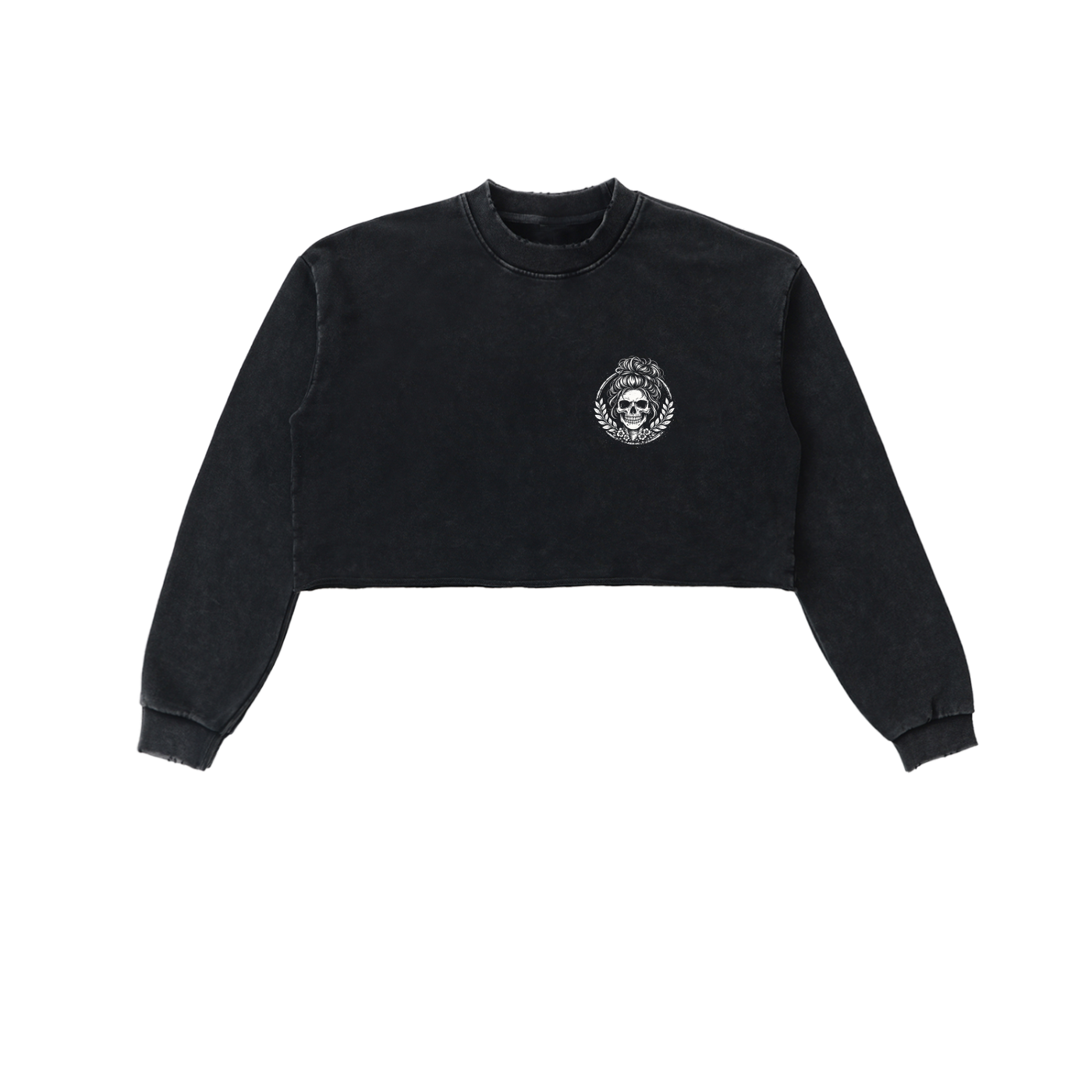 Suck It Up Buttercup Cropped Sweatshirt – Vintage Washed Graphic Crewneck