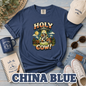 Holy Cow! Funny Cow T-Shirt | Comfort Colors® 1717 Retro Farm Graphic Tee