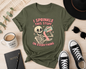 Funny Anxiety Skeleton T-Shirt | I Sprinkle This Stuff on Everything Graphic Tee